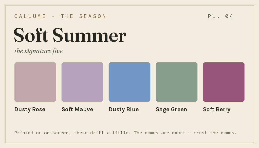 Soft Summer wallet card preview